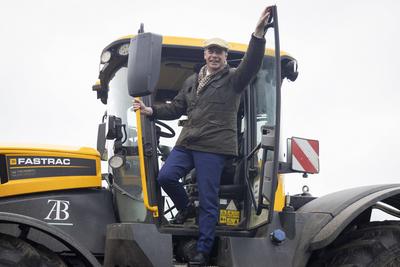Nigel Farage attends Farmers Protest-stock-photo