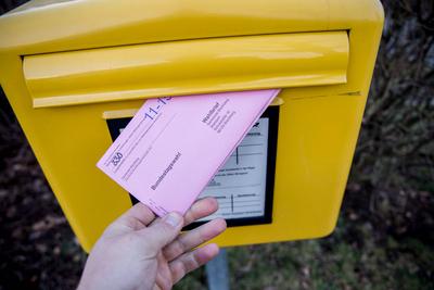 Briefwahl f?r die Bundestagswahl - 2025-stock-foto