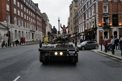 Farmers protest in London-stock-foto