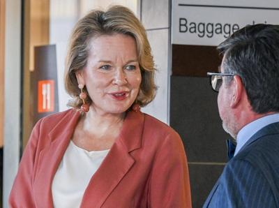 Queen Mathilde In  Costa Rica With Unicef-stock-photo