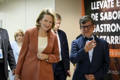 Queen Mathilde In  Costa Rica With Unicef-stock-photo