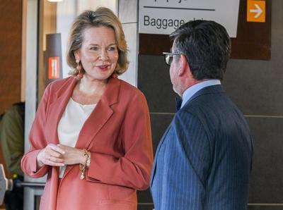 Queen Mathilde In  Costa Rica With Unicef-stock-photo