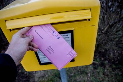 Briefwahl f?r die Bundestagswahl - 2025-stock-foto