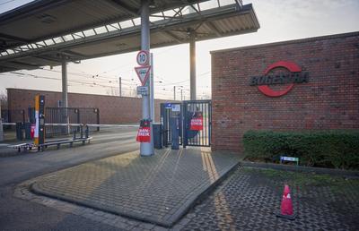 Verdi Streik bei der BOGESTRA-stock-foto
