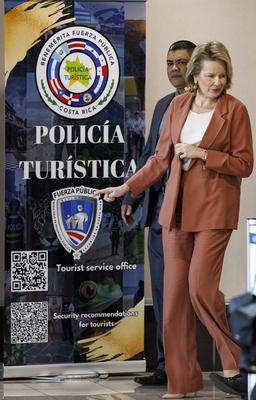 Queen Mathilde In  Costa Rica With Unicef-stock-photo
