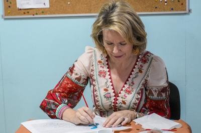 Queen Mathilde In  Costa Rica With Unicef-stock-foto
