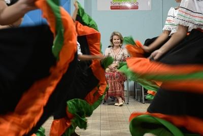 Queen Mathilde In  Costa Rica With Unicef-stock-foto