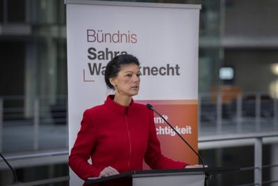 Gruppe, BSW, Sahra Wagenknecht-stock-photo