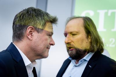 Auftaktbilder zur Fraktionssitzung von  Buendnis 90 / Die Gruenen-stock-foto