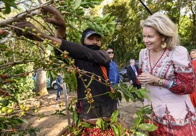Queen Mathilde In  Costa Rica With Unicef-stock-foto