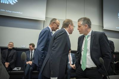 CDU/CSU, Friedrich Merz, Alexander Dobrindt-stock-photo