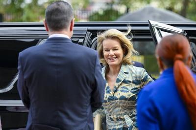Queen Mathilde In  Costa Rica With Unicef-stock-photo