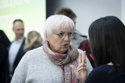 B?ndnis 90/Die Gr?nen, Bundestag, Claudia Roth, BKM-stock-foto