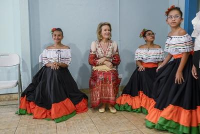 Queen Mathilde In  Costa Rica With Unicef-stock-foto