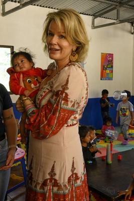 Queen Mathilde In  Costa Rica With Unicef-stock-foto