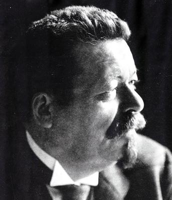 Photograph of Friedrich Ebert (1871-1925) a German politician of the Social Democratic Party of Germany and the first Pr-stock-foto