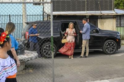 Queen Mathilde In  Costa Rica With Unicef-stock-foto