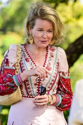 Queen Mathilde In  Costa Rica With Unicef-stock-foto