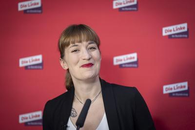 Gruppe, Die Linke, Heidi Reichinnek-stock-photo
