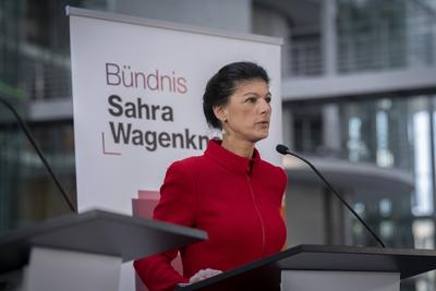 Gruppe, BSW, Sahra Wagenknecht-stock-photo
