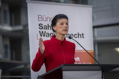 Gruppe, BSW, Sahra Wagenknecht-stock-photo