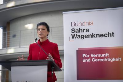 Gruppe, BSW, Sahra Wagenknecht-stock-photo