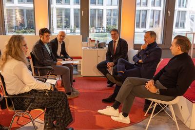 Pr?sentation der Werbekampagne Wahl-O-Mat in Bonn - 10.02.2025-stock-foto