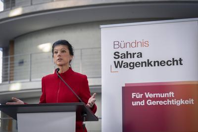 Gruppe, BSW, Sahra Wagenknecht-stock-photo