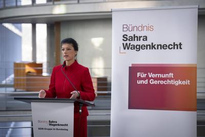 Gruppe, BSW, Sahra Wagenknecht-stock-photo