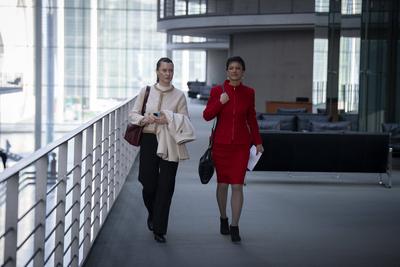 Gruppe, BSW, Sahra Wagenknecht-stock-photo