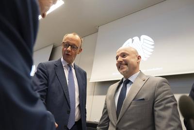 CDU/CSU, Friedrich Merz, Alexander Dobrindt-stock-photo