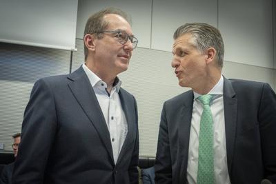 CDU/CSU, Friedrich Merz, Alexander Dobrindt-stock-photo