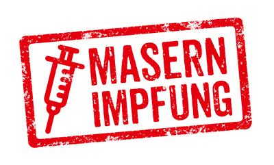 impfung,masern,roter stempel *** vaccination puo-hnt-stock-photo