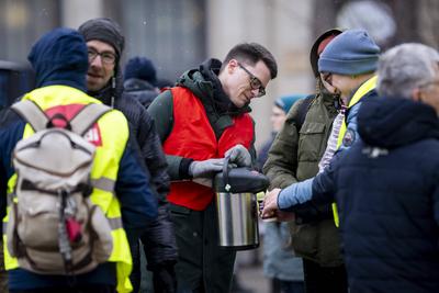 GEW UND VER.DI WARNSTREIK IN ERFURT-stock-foto