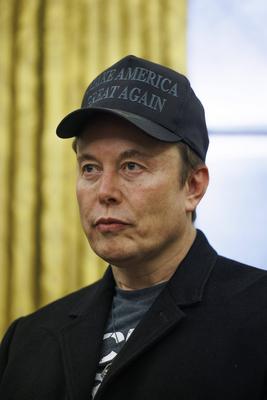 US President Trump Meets with Elon Musk in Oval Office-stock-photo