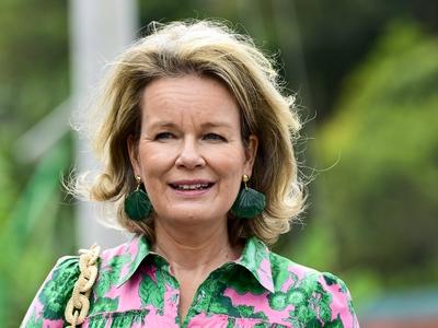 Queen Mathilde In  Costa Rica With Unicef-stock-photo