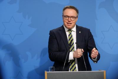 Regierungsmedienkonferenz Th?ringen-stock-foto