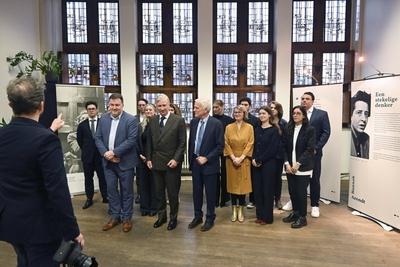 King Philippe Visits The Hannah Arendt Institute-stock-photo