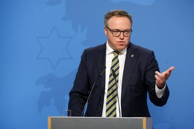 Regierungsmedienkonferenz Th?ringen-stock-foto