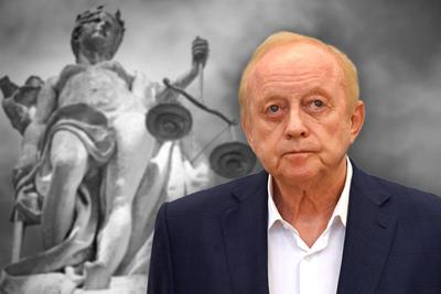 FOTOMONTAGE: Betrug und Insolvenzverschleppung: Alfons Schuhbeck wird erneut angeklagt. ARCHIVFOTO:Justitia Skulptur am-stock-photo