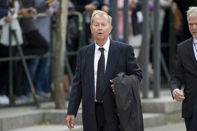 Friedrich BOHL, ehem. Minister, Ankunft der Trauergaeste vor dem Dom zu Speyer, Staatsakt fuer den verstorbenen Altbund-stock-photo