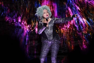 Cyndi Lauper performing at O2 Arena, London-stock-foto