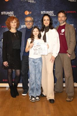 Heike Trinker, Wolfgang Stumph, Greta Kasalo, Stephanie Stumph, Wanja Mues-stock-foto
