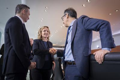 Auftaktbilder, Kabinettssitzung, Bundesregierung-stock-foto