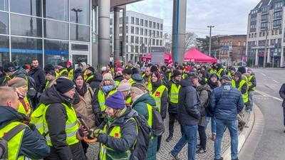 Warnstreik Kita Leipzig-stock-foto