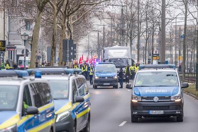 Warnstreik Kita Leipzig-stock-foto