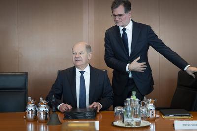 Auftaktbilder, Kabinettssitzung, Bundesregierung-stock-foto