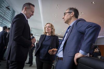 Auftaktbilder, Kabinettssitzung, Bundesregierung-stock-foto