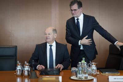 Auftaktbilder, Kabinettssitzung, Bundesregierung-stock-foto