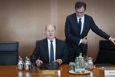 Auftaktbilder, Kabinettssitzung, Bundesregierung-stock-foto